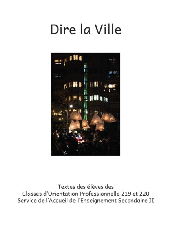 LIVRE DIRE LA VILLE – (2024)